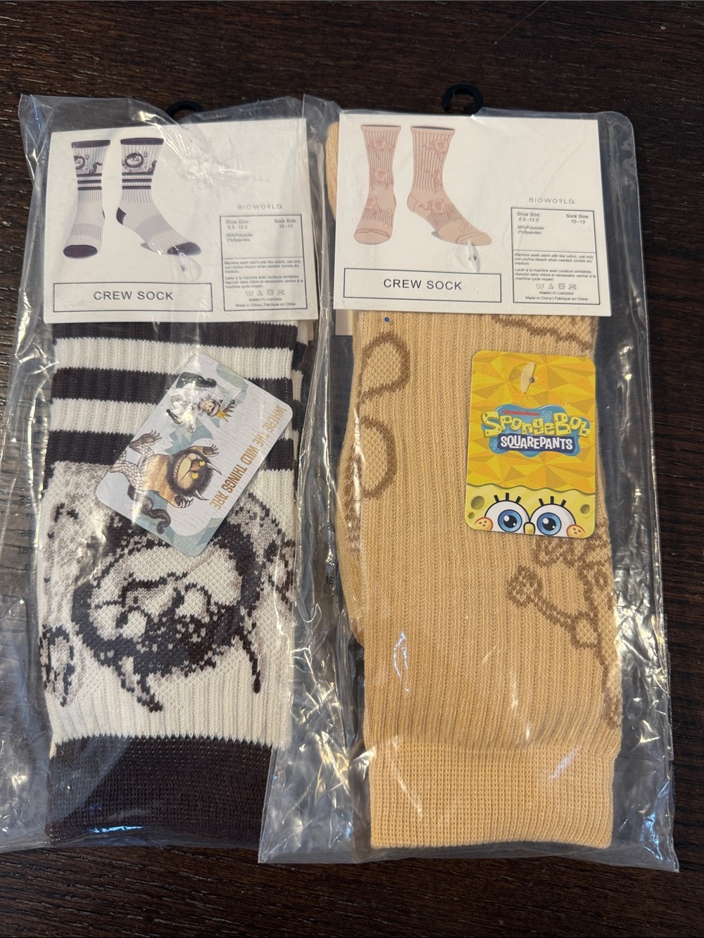 Bioworld Men’s Crew Socks